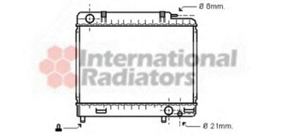 VAN WEZEL 30002163 -  Радиатор, охлаждение двигателя
